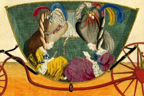Причёски конца 18 века. Карикатуры. (фото 2) - студия Ольги Уваровской