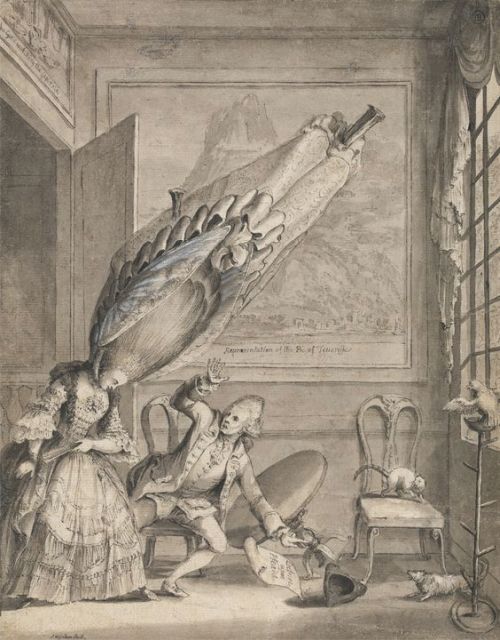 Причёски конца 18 века. Карикатуры.(фото 4) - студия Ольги Уваровской