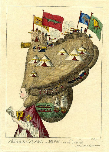 Причёски конца 18 века. Карикатуры.(фото 6) - студия Ольги Уваровской